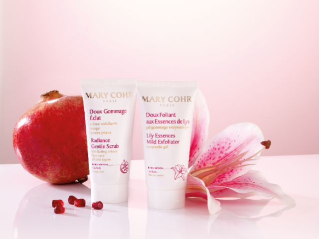 La gamme des gommages pour le visage
