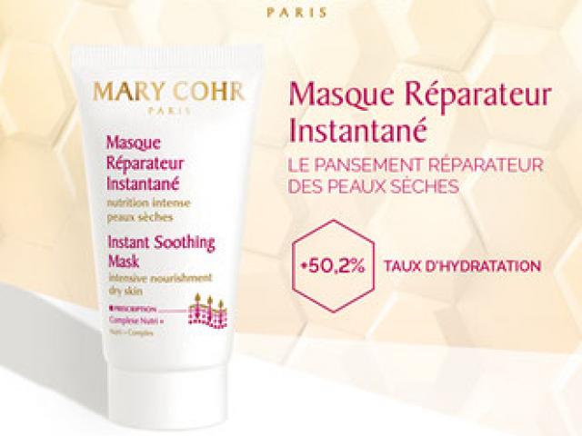 Masque réparateur instantané pour peau sèche et fragile Mary Cohr