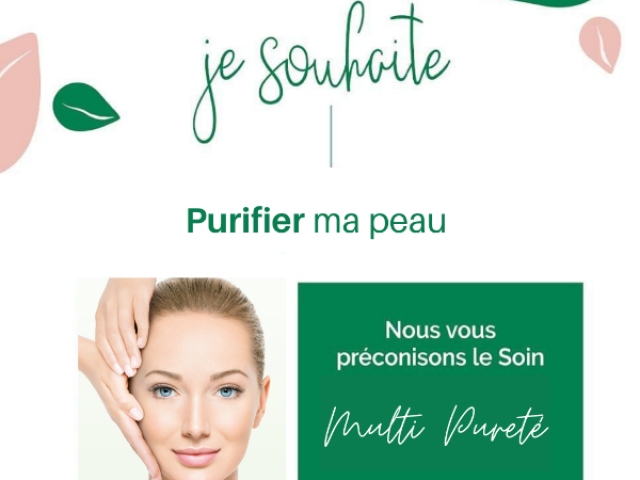 Le soin du visage purifiant anti imperfections multipureté 