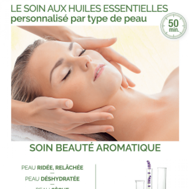 Le soin du visage Beauté Aromatique, un soin relaxant aux huiles essentielles 